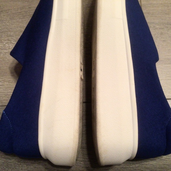Sam Edelman Nerah Platform Slip-On Sneaker Sz 8.5 Royal Blue - Picture 10 of 16